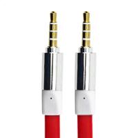 Cabo De áudio Estéreo Flat P2 Para P2 Com 10 Metros Vermelho - 3