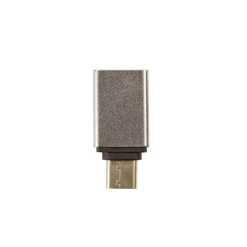 Adaptador Usb-c 3.0 Com Função Otg - Prata - 3