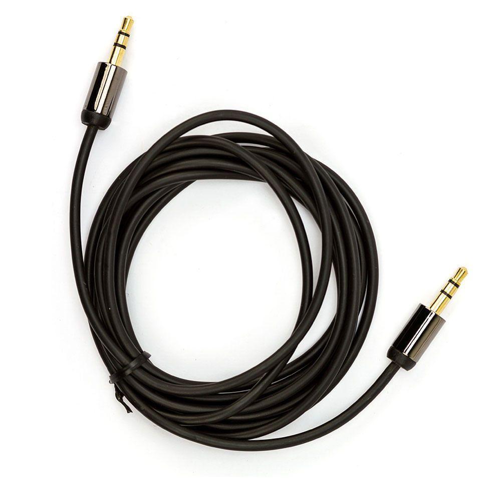 Cabo P2 Para P2 Estereo Com Capa Metálica Cirilo Cabos - 10 Metros - 1