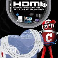 Cabo Hdmi 2.0 4k Ultra Hd 3d, Branco - 20 Metros - 6