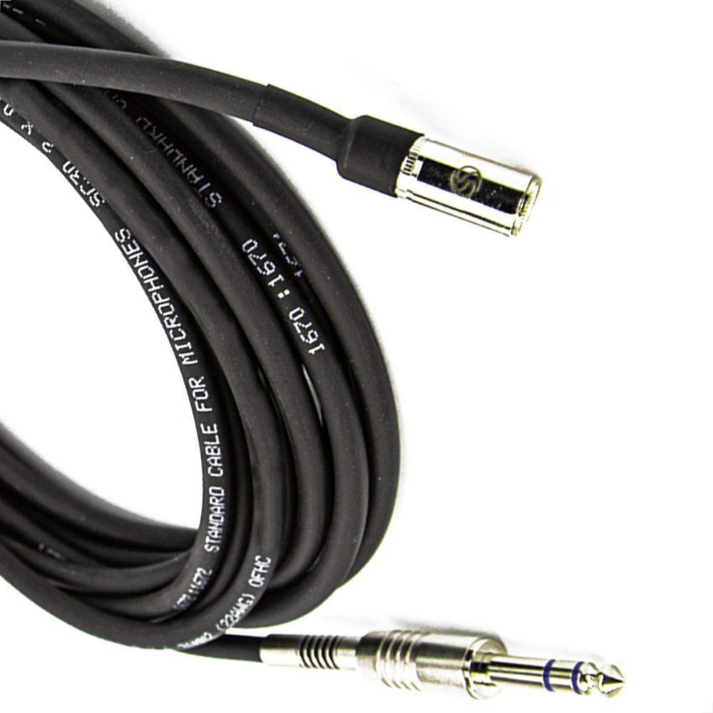 Cabo P10 Macho P2 Fêmea Santo ângelo Estereo - 20 Cm - 4