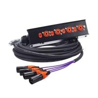 Medusa 4 Vias Montada Com Conectores Profissionais - 14 Metros - 1