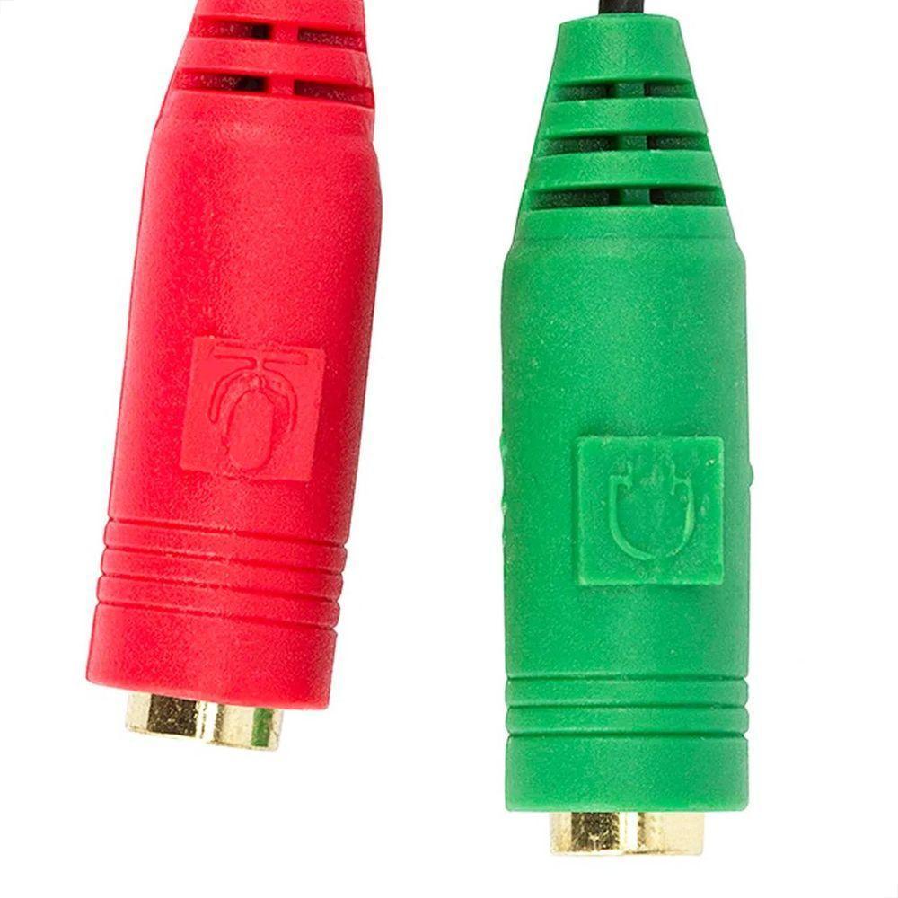 Cabo Y Divisor P2 Macho Para 2 P2 Fêmea Estéreo Fone Ouvido - 2
