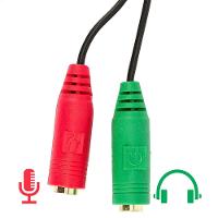 Cabo Y Divisor P2 Macho Para 2 P2 Fêmea Estéreo Fone Ouvido - 3