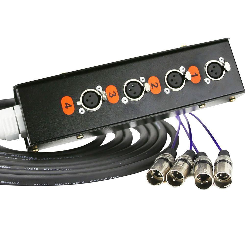 Medusa 4 Vias Montada Com Conectores Cirilo Cabos - 6 Metros - 3