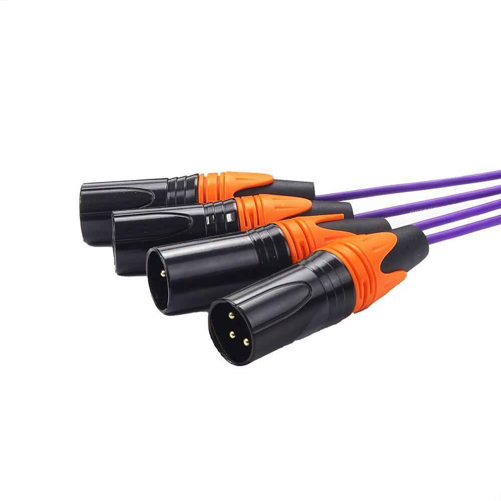 Medusa 4 Vias Montada Com Conectores Profissionais - 18 Metros - 4