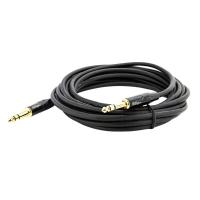 Cabo P10 Para P10 Estereo Profissional - Preto 2 Metros - 1