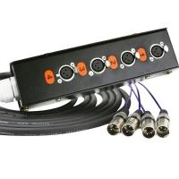 Medusa 4 Vias Montada Com Conectores Cirilo Cabos - 80 Metros