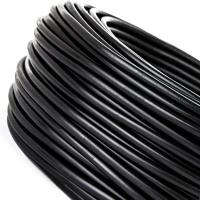 Cabo Pp 2x1,00 Mm Elétrico Flexível Preto - 5 Metros - 5