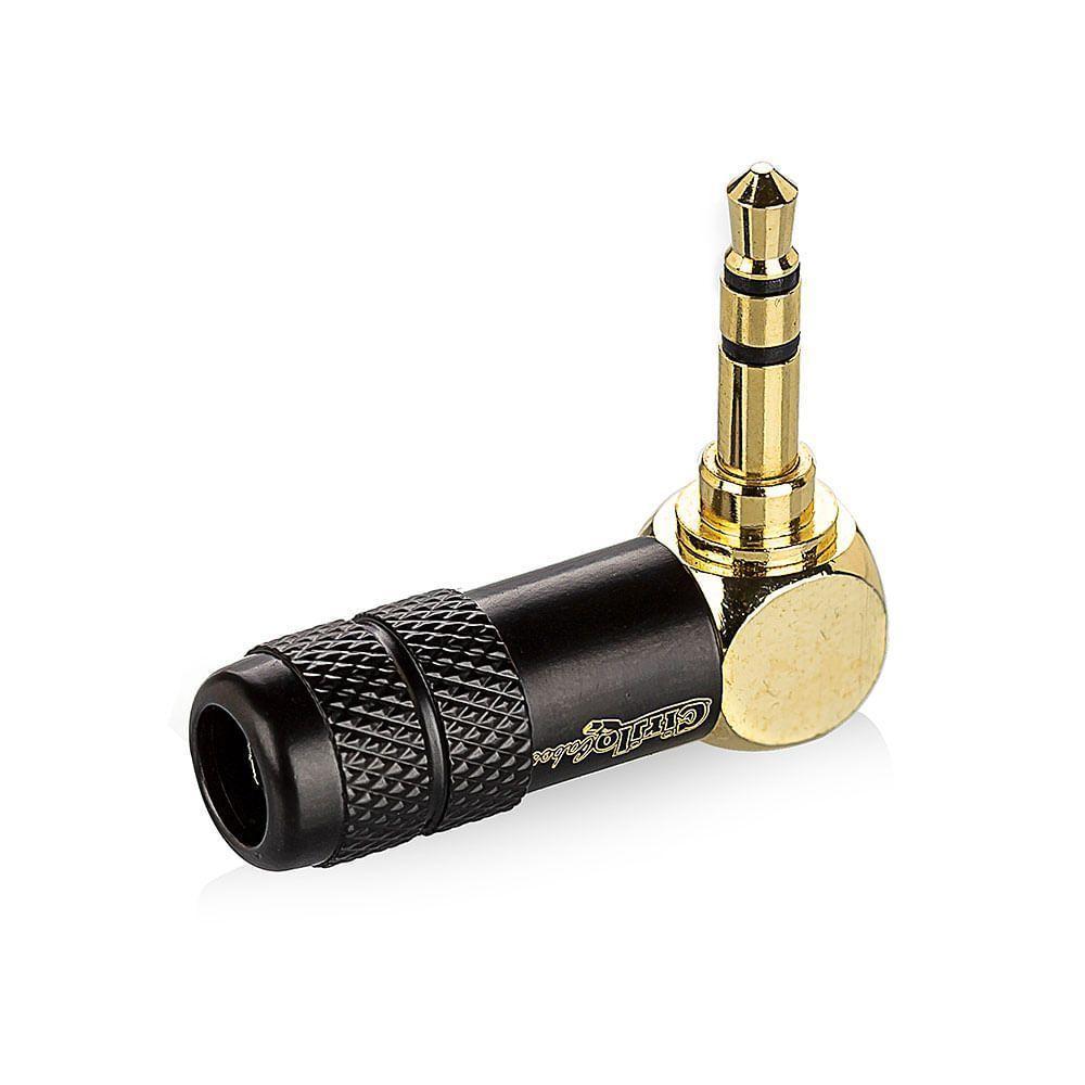 Conector P2 90 Graus Linha Gold - Cirilo Cabos - 1