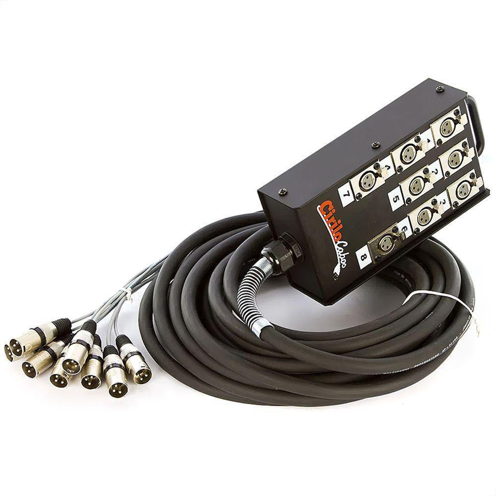 Medusa 8 Vias Com Conectores E Multicabos, Cirilo Cabos 40m - 1