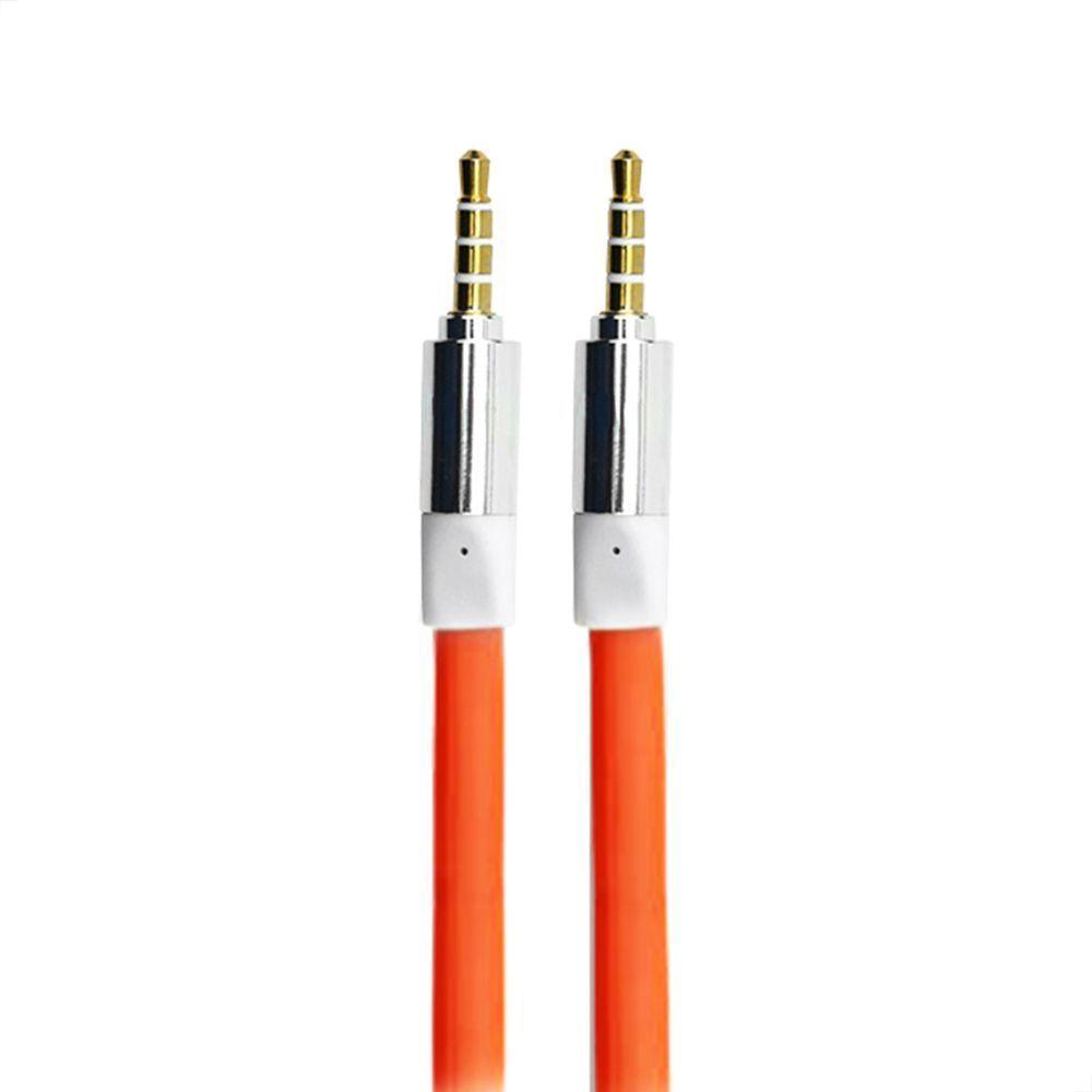 Cabo De áudio Estéreo Flat P2 Para P2 Com 10 Metros Laranja - 1