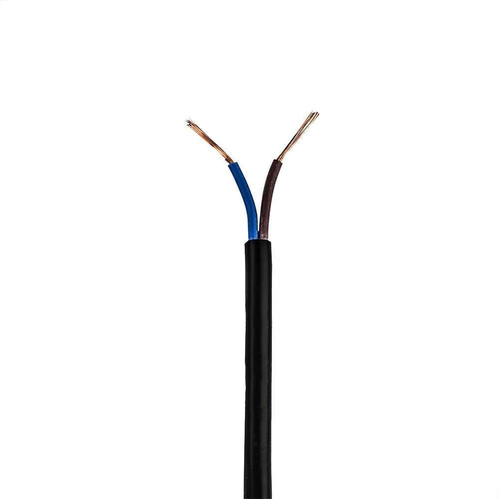 Cabo Pp 2x1,00 Mm Elétrico Flexível Preto - 1 Metro - 6