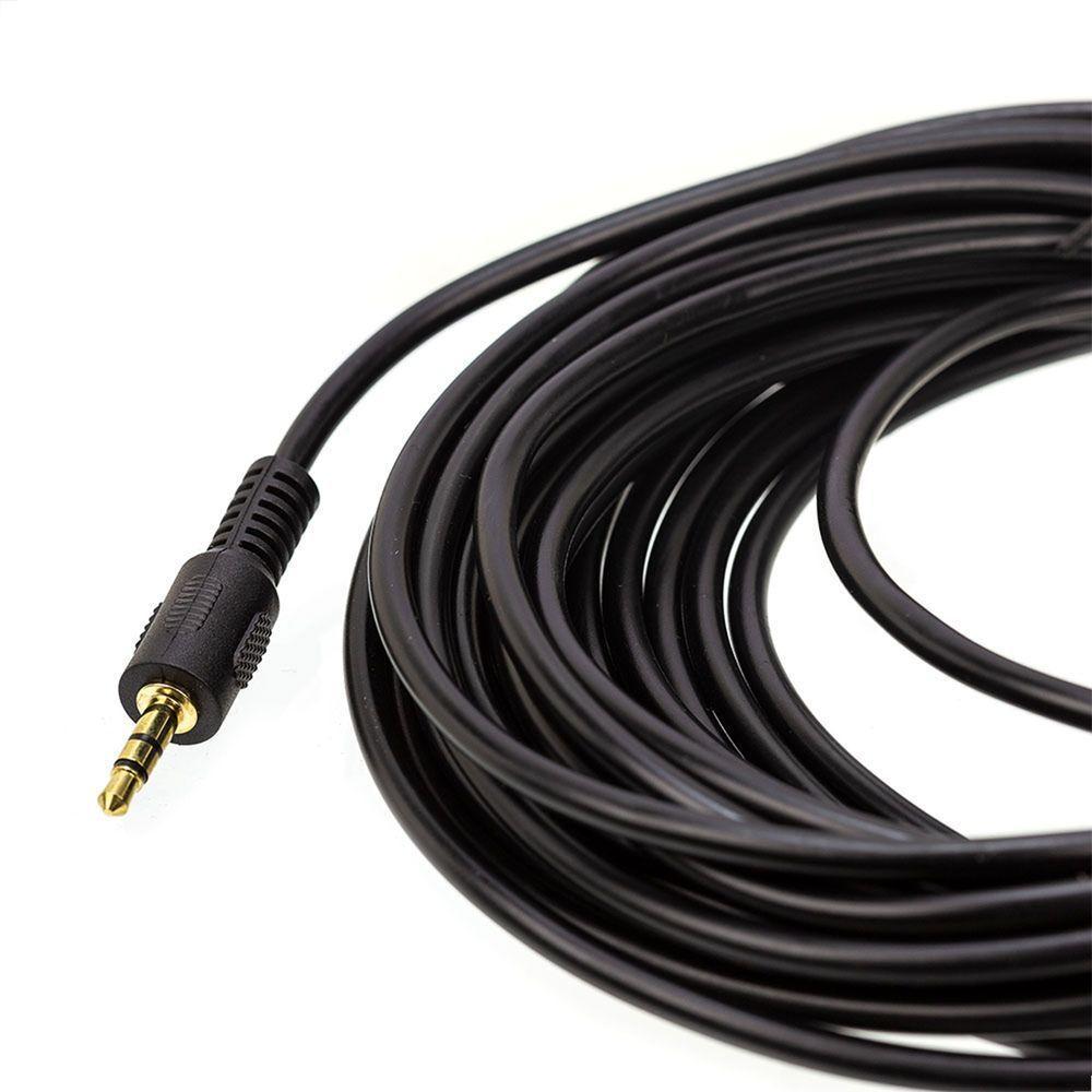 Cabo De áudio P10 6.35mm Para P2 3.5mm - Estéreo 50 Cm - 2