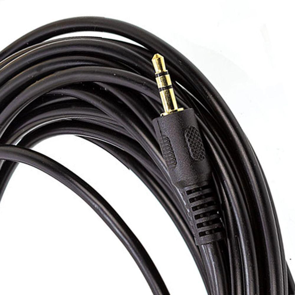 Cabo De áudio P10 6.35mm Para P2 3.5mm - Estéreo 50 Cm - 5