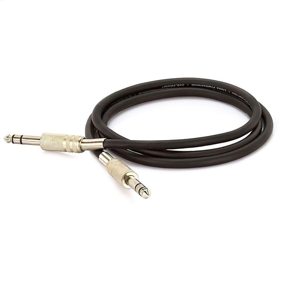 Cabo P10 Para P10 Estereo Preto - 5 Metros - 3