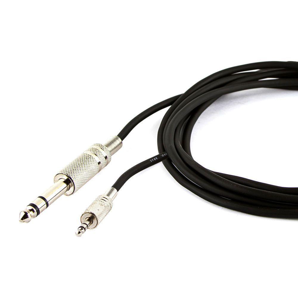 Cabo P2 Para P10, Estereo Metal - 15 Metros - 1
