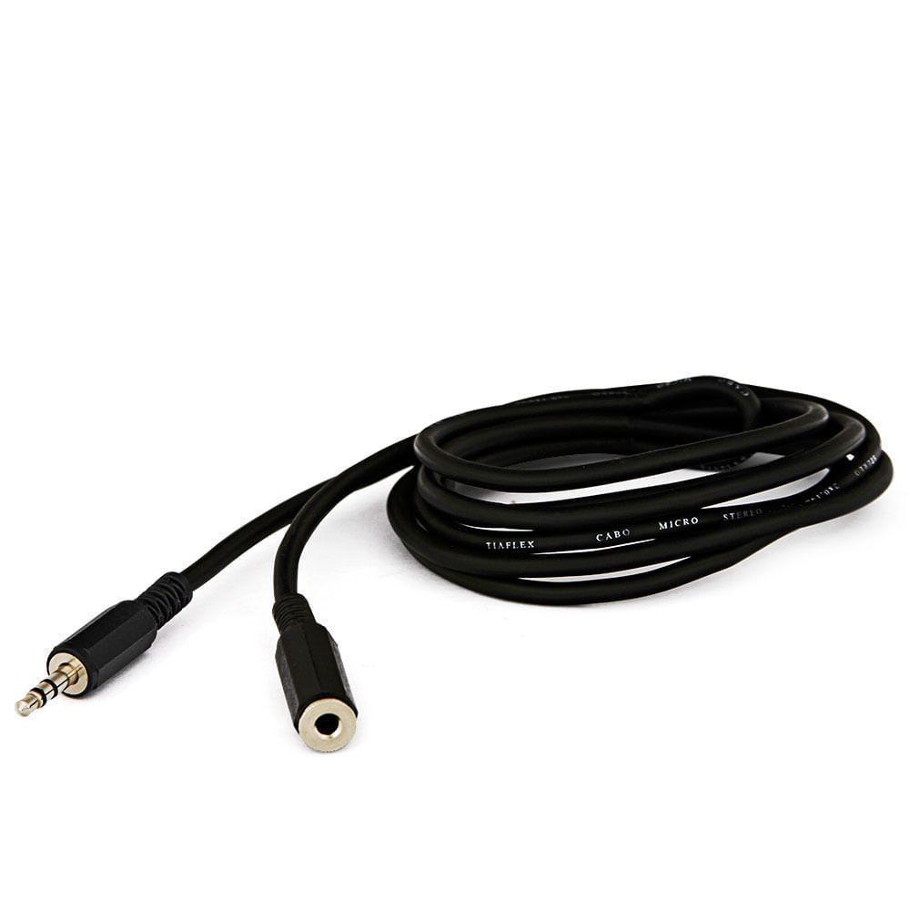Cabo Extensão Fone De Ouvido Plug P2 - 2 Metros - 1