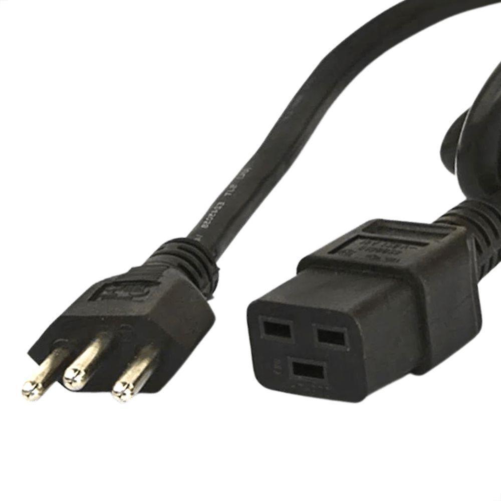 Cabo De Força Iec C19 14 Awg - 5 Metros - 3