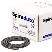 Organizador Fios E Cabos Spiraduto 1-4 Preto - 1 Metro - 2