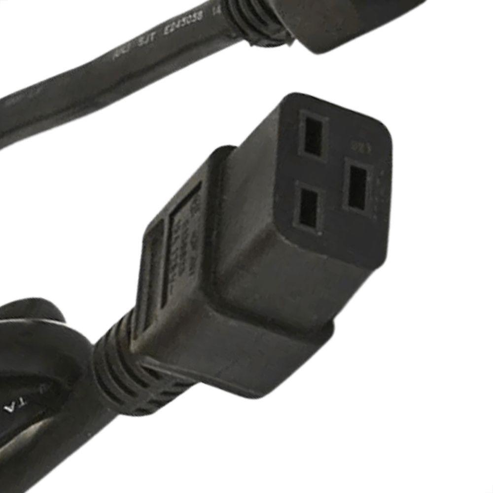 Cabo De Força Iec C19 14 Awg - 1,8 Metro - 3