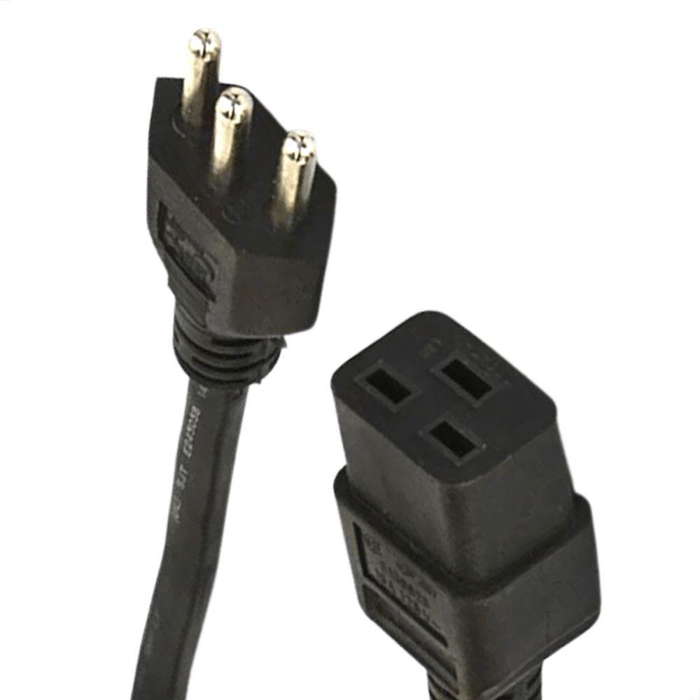 Cabo De Força Iec C19 14 Awg - 3 Metros - 6