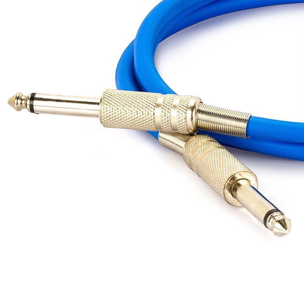 Cabo P10 Para P10 Mono - Azul 35 Metros - 2