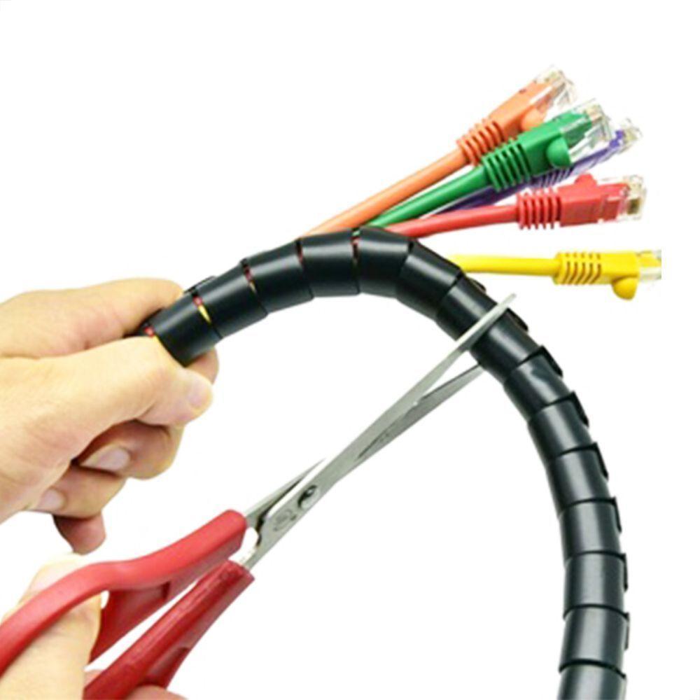 Organizador Fios E Cabos Spiraduto 1-4 Preto - 15 Metros - 2