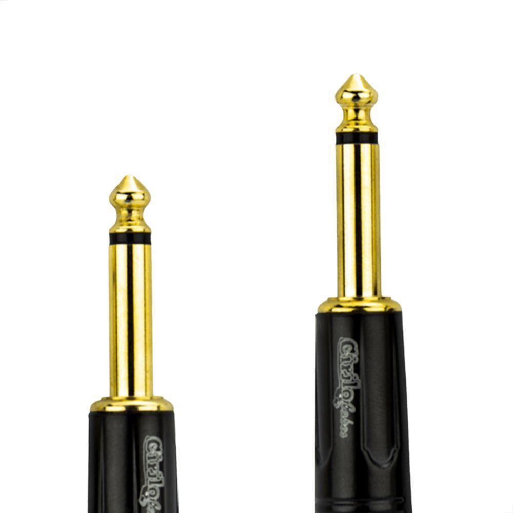 Cabo P10 Para P10 Mono Profissional - Preto 35 Metros - 3