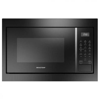 Micro-ondas de Embutir Brastemp BM146AE 32L Preto com Função Tira Odor 110V