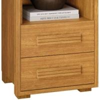 Kit 2 Mesas De Cabeceira 2 Gavetas Tóquio 100% Mdf - Casa Chick Cinamomo - 3