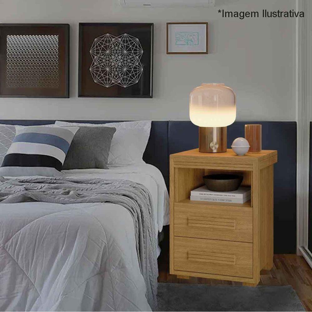 Mesa De Cabeceira 2 Gavetas Tóquio 100% Mdf - Casa Chick Cinamomo - 5