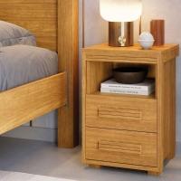 Mesa De Cabeceira 2 Gavetas Tóquio 100% Mdf - Casa Chick Cinamomo - 3