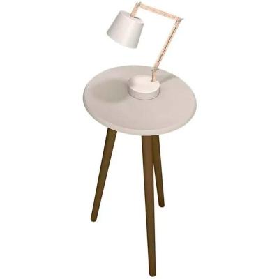 Mesa De Apoio Brilhante Off White
