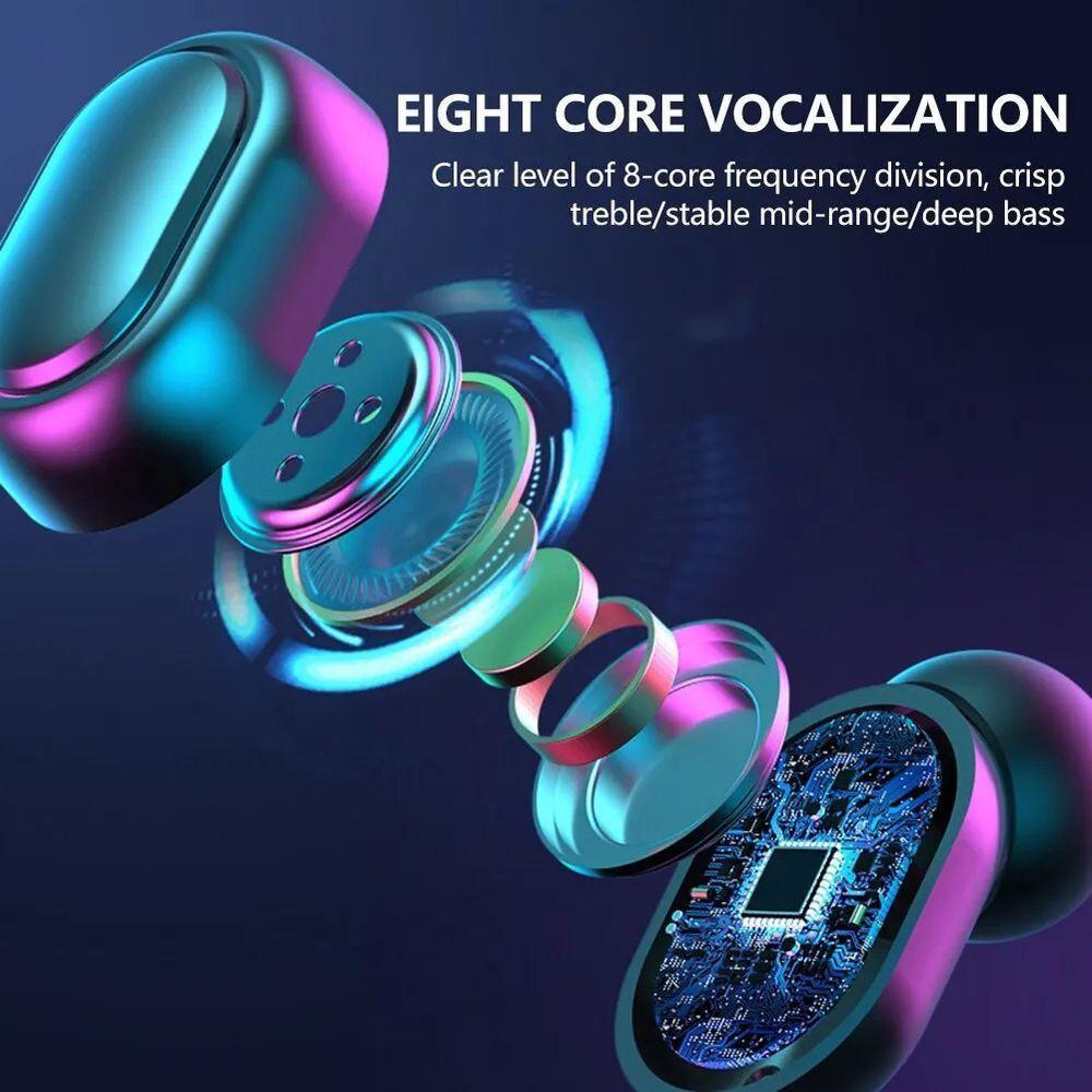 Fone De Ouvido Bluetooth, Hi Fi Lossless Heads Sem Fio à Prova D\' água Rosa - 2