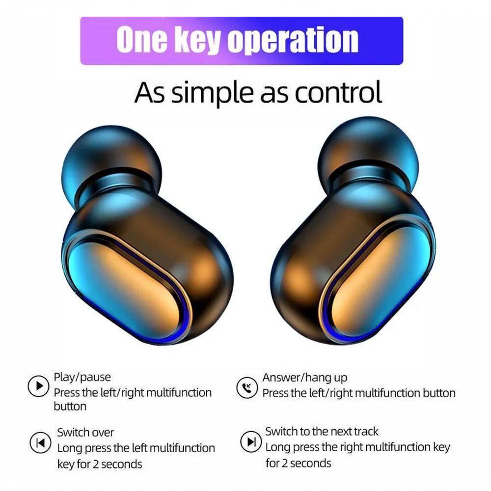 Fone De Ouvido Bluetooth, Hi Fi Lossless Heads Sem Fio à Prova D\' água Rosa - 3