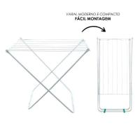 Varal De Chão Portátil Praticidade E Qualidade Sem Ocupar Muito Do Espaço - 1