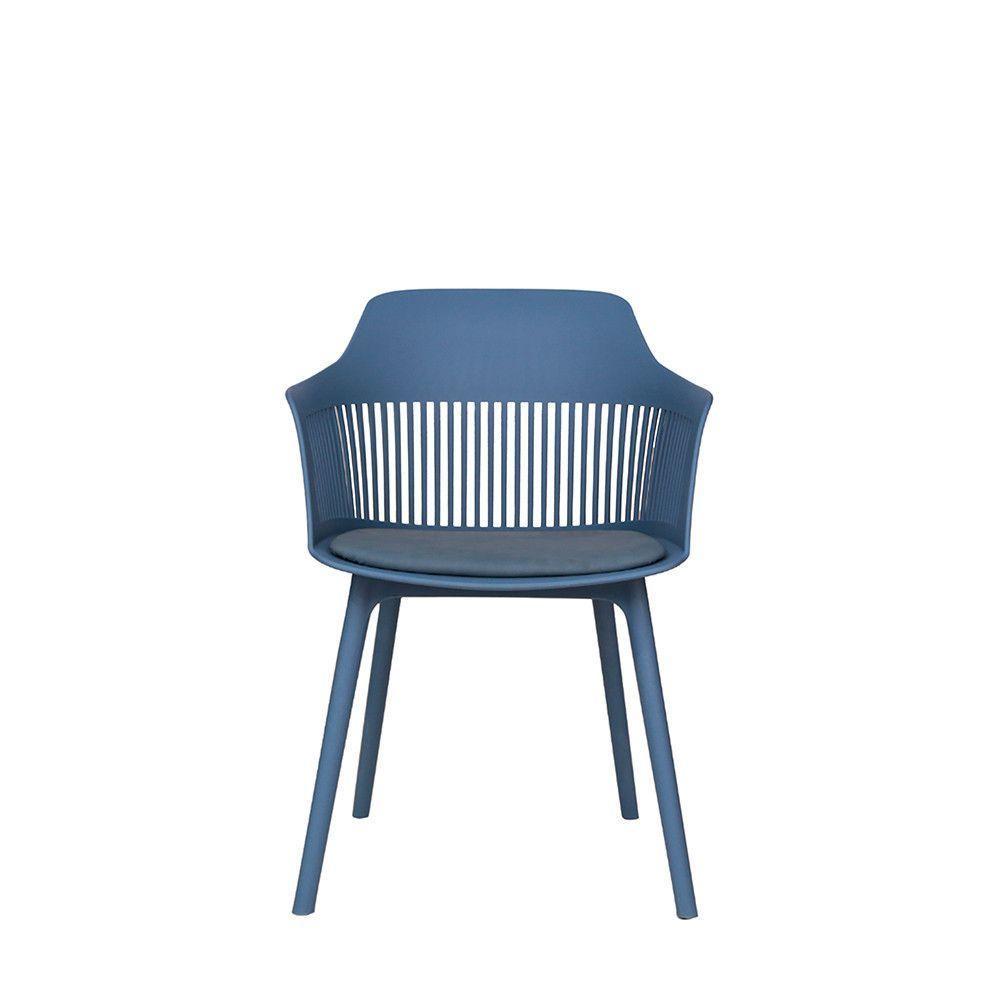 Kit Com 4 Cadeiras Montreal Com Estrutura Em Polipropileno Fratini Azul - 6