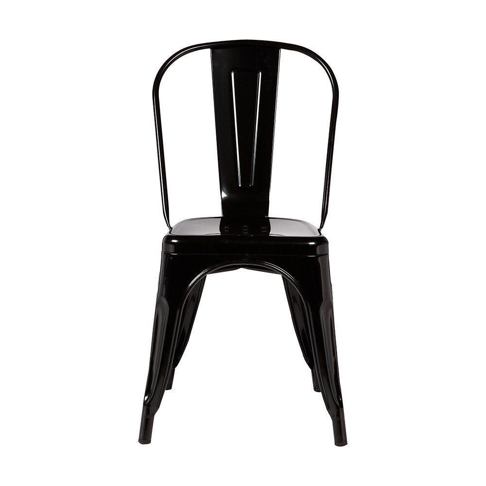 Kit Com 2 Cadeiras Berlim Estrutura Em Aço Com Pintura Automotiva Fratini Preto - 4