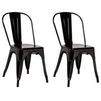 Kit Com 2 Cadeiras Berlim Estrutura Em Aço Com Pintura Automotiva Fratini Preto - 1