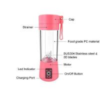 Mini Liquidificador Portátil Eletrico Juice Cup - Azul - 6