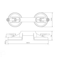 Ventosa Dupla Tramontina Com Corpo Em Abs 100 Kg Tramontina - 2