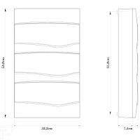 Quadro De Distribuição De Sobrepor 36 Din Ou 24 Nema Tramontina Com Porta Branca Tramontina - 2