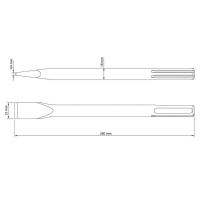 Talhadeira 11" Tramontina Em Aço Especial Com Encaixe Sds Plus Tramontina - 2