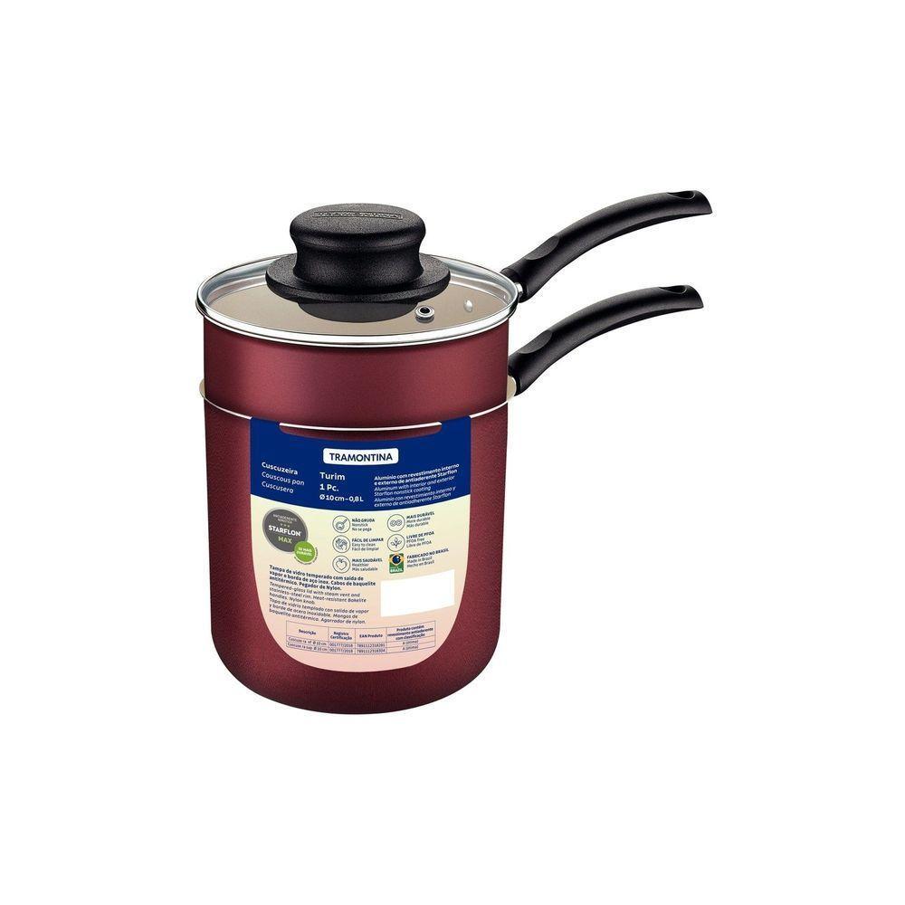 Cuscuzeira Em Alumínio Com Revestimento Interno E Externo Em Antiaderente Starflon Max Ve - 3