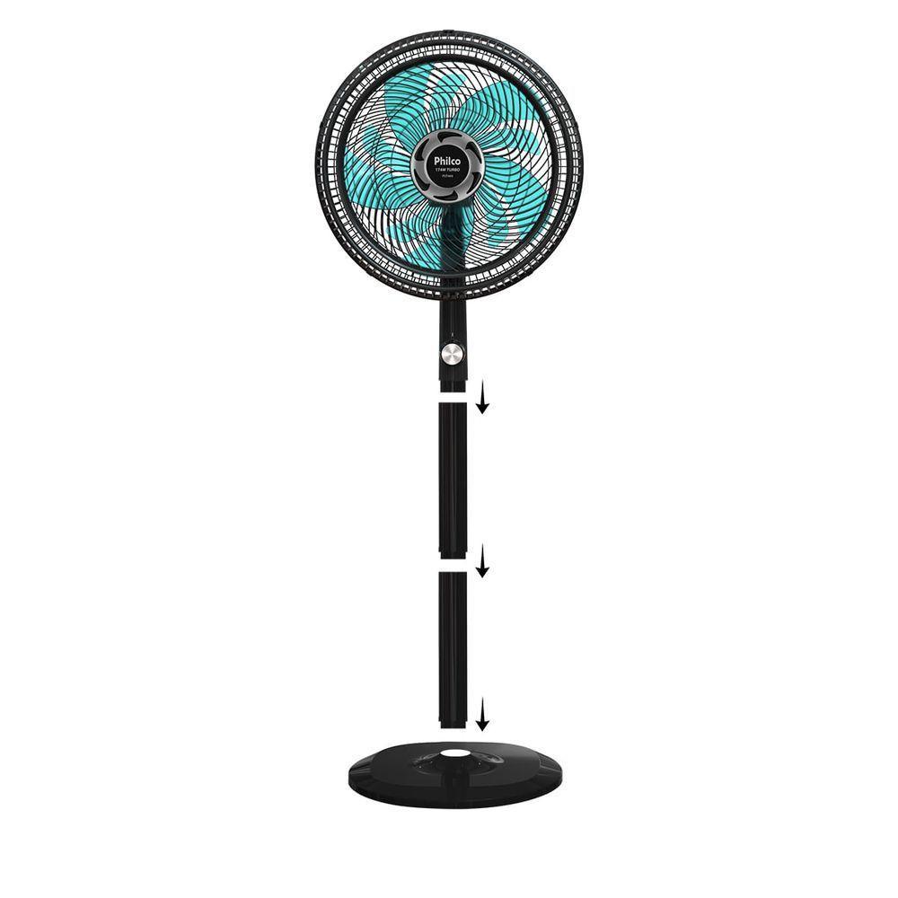 Ventilador De Mesa/coluna Philco 40cm Pvt466 Maxx Force Preto 220v - 2