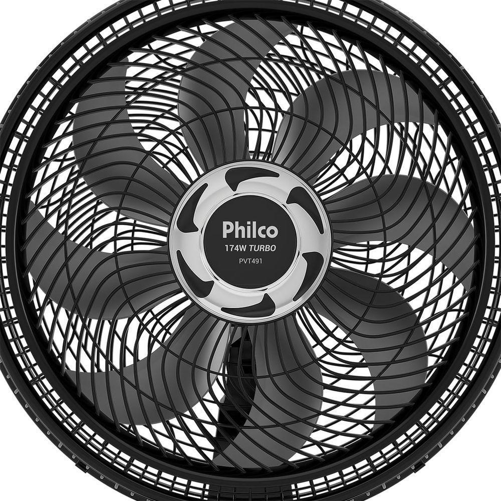 Ventilador De Mesa Philco 40cm Pvt491 Preto 127v - 2