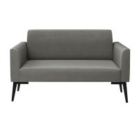 Sofá Namoradeira Pés Villach Marisa Suede D03 - D\'rossi Cor Grafite - 5