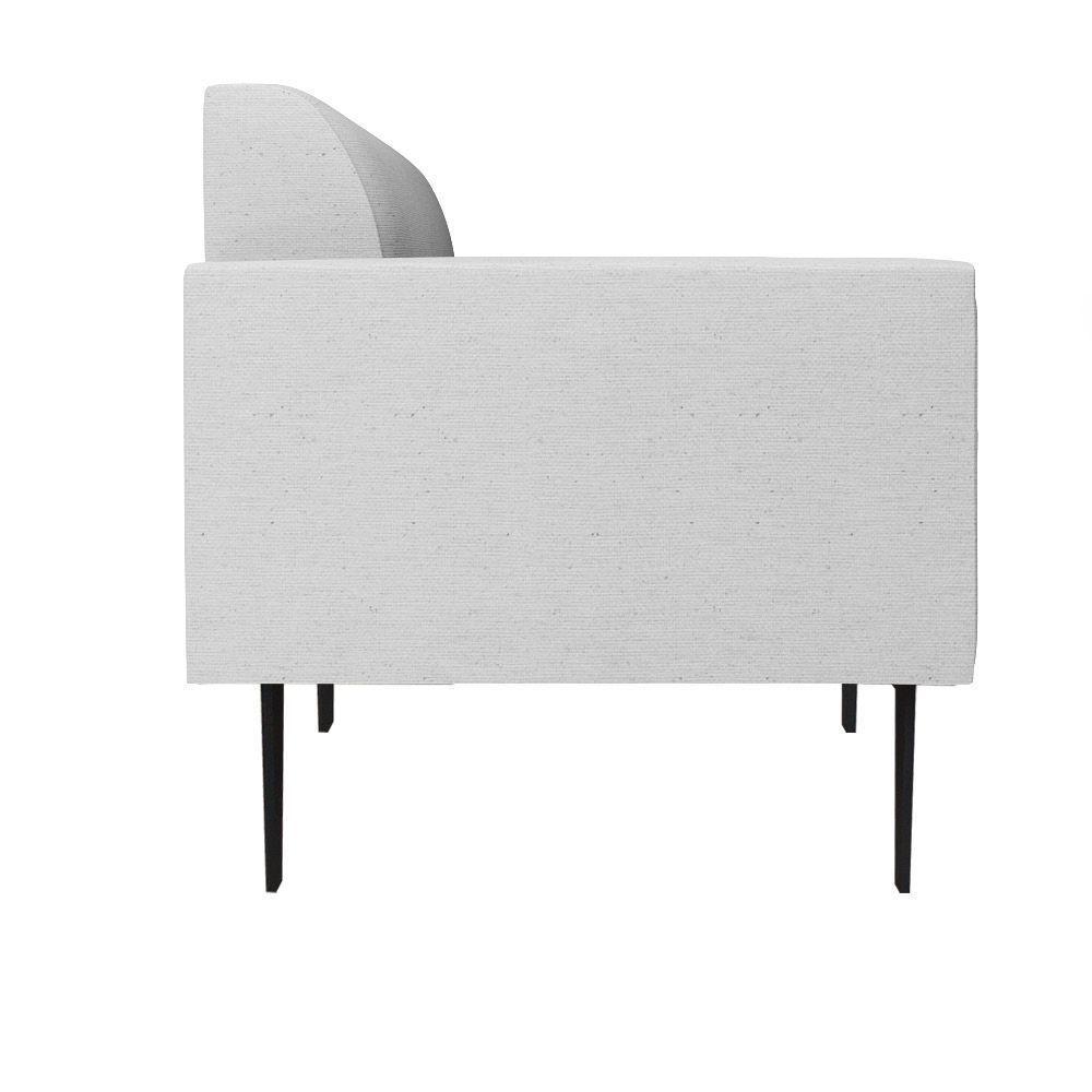 Sofá Namoradeira Pés Villach Marisa Linho D03 - D\'rossi Cor A05 Cinza - 4