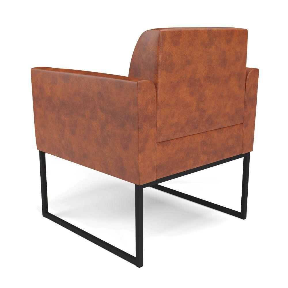 Kit 2 Poltronas Base Industrial Preto Marisa Corano D03 - D\'rossi Cor Nozes - 2